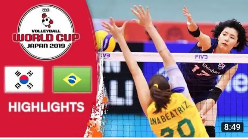KOREA vs. BRAZIL Highlights Women's Volleyball World Cup 2019 TNAOT