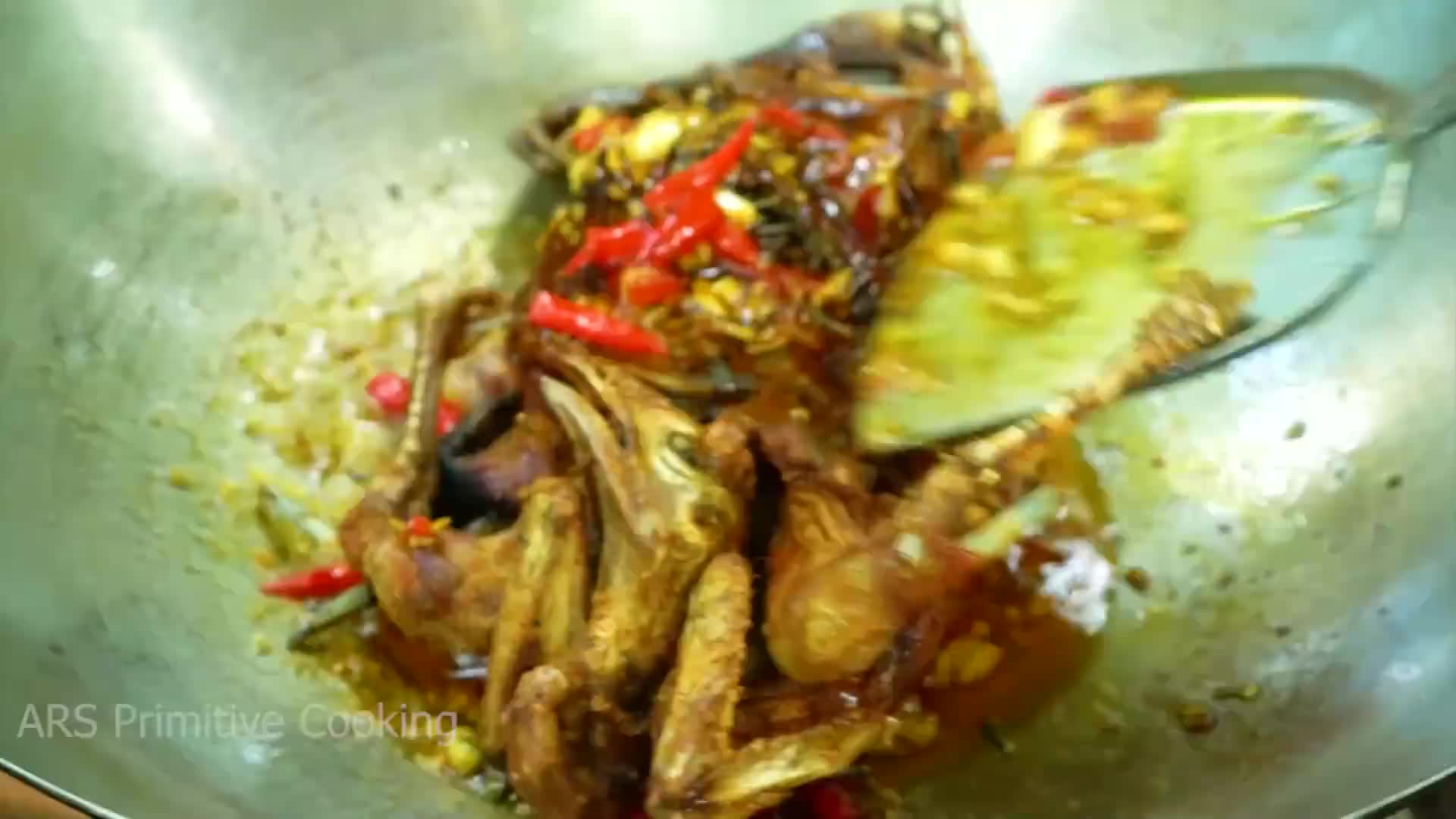 Deep Fry Wild Chicken Garlic Hot Spicy Recipe Eating Chicken Crispy So