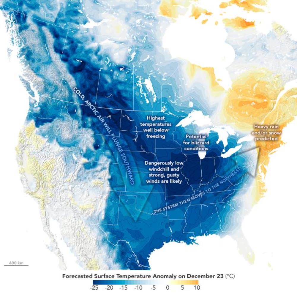 57度！地球小冰河真要来？北极风暴爆发，极寒将速冻美国80%地区- TNAOT